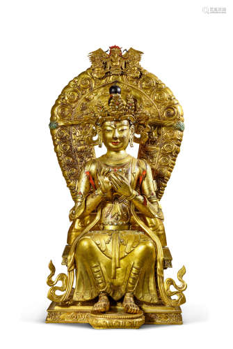 清康熙 内蒙古 弥勒菩萨像