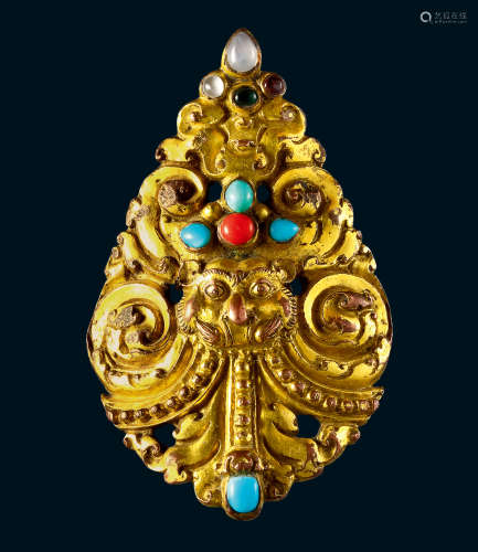 15世纪 西藏 宝冠叶