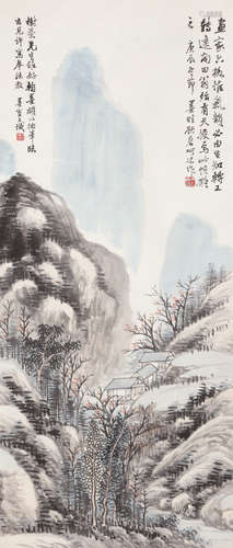 顾碞（1872-1940） 山水 立轴 设色纸本