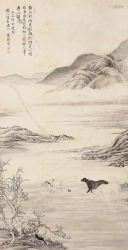 朱葆慈（1880-1950） 山水 立轴 水墨纸本