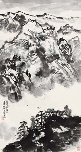 宋玉麟（b.1947） 雪山图 立轴 水墨纸本