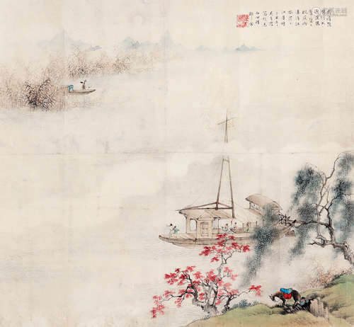 吴青霞（1910-2008） 琵琶行 镜心 设色纸本