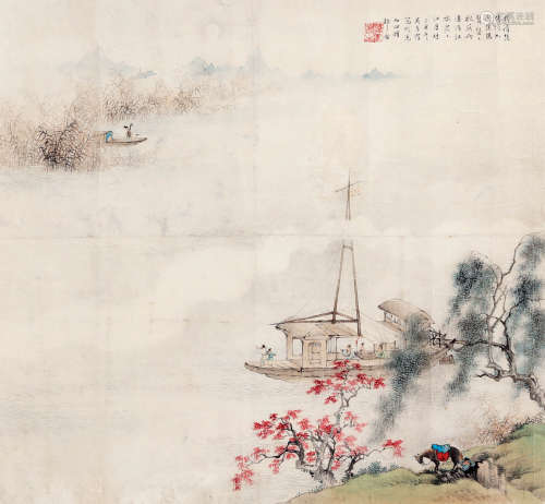 吴青霞（1910-2008） 琵琶行 镜心 设色纸本