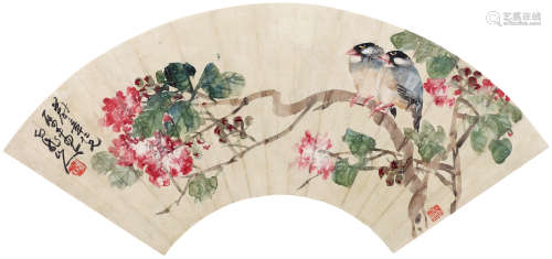 王一亭（1867-1938） 枝头春色 镜心 设色纸本