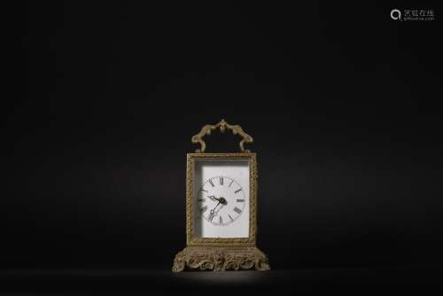 十九世纪 法国 巴洛克风格铜雕花座钟