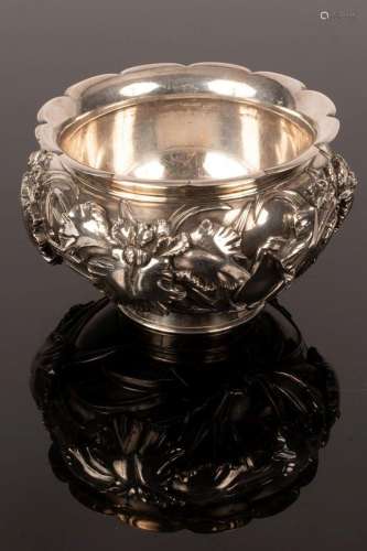 An Orientalist silver bowl, 20th Century, decorated in high ...