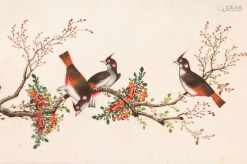 Chinese School, 19th Century/Ornithological Studies/set of n...