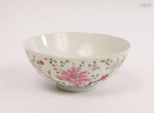 A Chinese famille rose porcelain bowl, 19th Century, decorat...