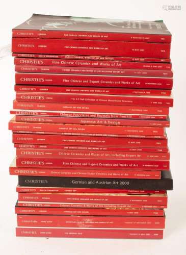 Christie's Asian Arts auction catalogues, London, 2000-2009,...