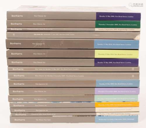 Bonhams Asian Arts catalogues, London, 2007-2010, sixteen ca...