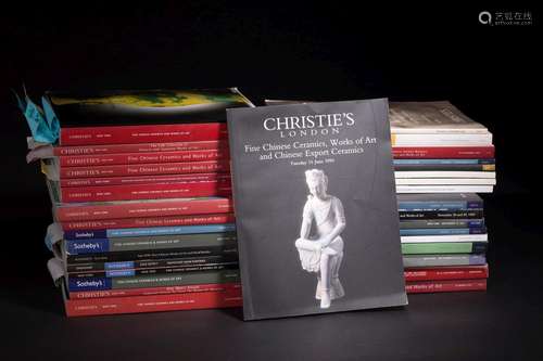 A GROUP OF AUCTION CATALOGS RELATED TO CHINESE ART