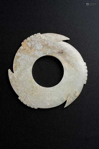 A JADE NOTCHED DISC XUANJI