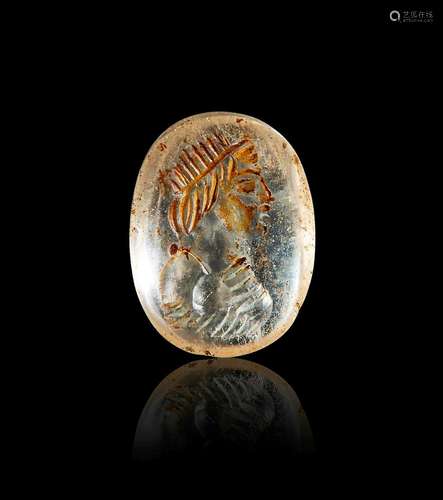 A ROMAN ROCK CRYSTAL INTAGLIO OF HELIOS, 2ND/3RD CENTURY A.D...