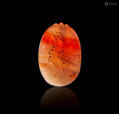 AN ENGRAVED PHOENICIAN CARNELIAN SCARAB OF A GREEK OWL, ARCH...