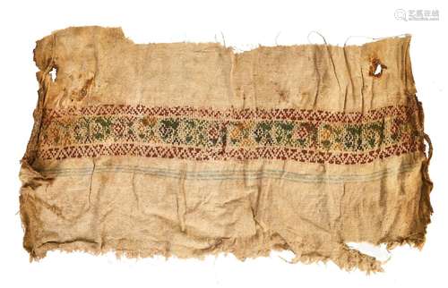 A LARGE A COPTIC TEXTILE CIRCA 5TH-6TH CENTURY A.D.