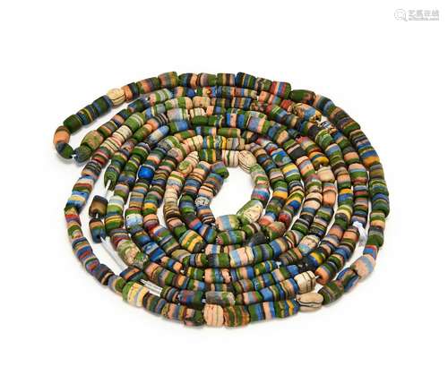 ASSORTMENT OF ANCIENT MOSAIC BEADS