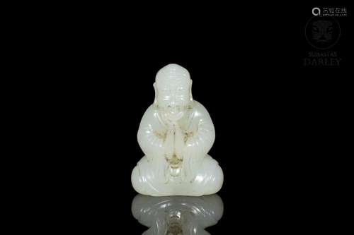 Jade carved figure "Buddha", Qing dynasty