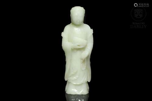 Jade figure "Standing Buddha", Qing dynasty