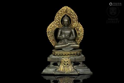 Tibetan altar with Buddha, Qing dynasty