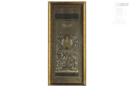 Buddha thangka, Japan/Asia, 19th century