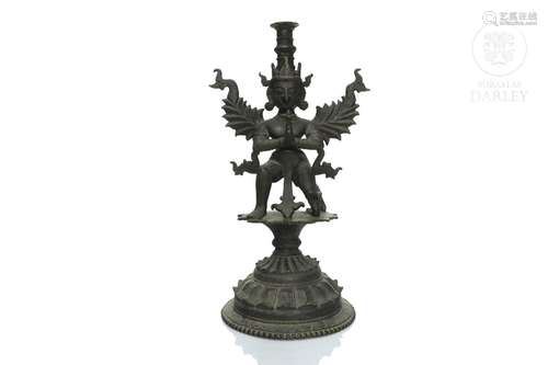 Bronze deity "Vishnu", Burma/India, 19th century