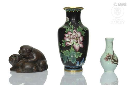 Lot of Asian objects, 20th Century