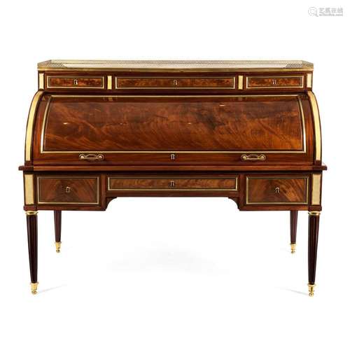 Großes Louis XVI-Rollzylinderbureau