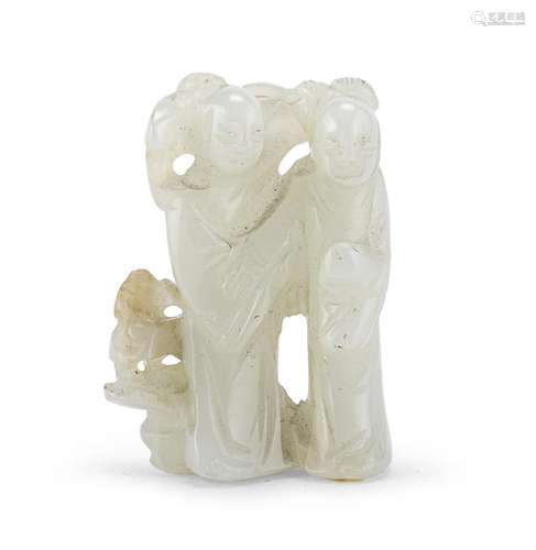 RARE AND IMPORTANT GROUP IN JADE, CHINA LATE QING DYNASTY (1...