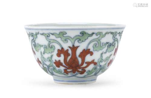 POLYCHROME ENAMELED PORCELAIN BOWL POLYCHROME ENAMELS, CHINA...