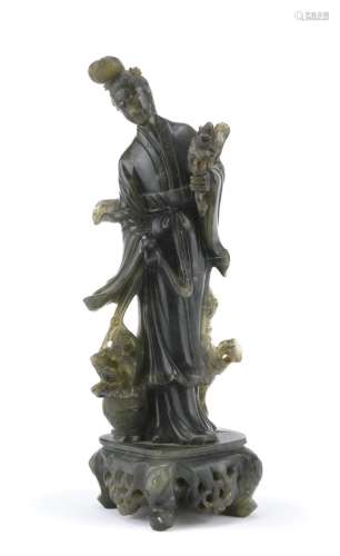 SOAPSTONE SCULPTURE, CHINA EARLY 20TH CENTURY