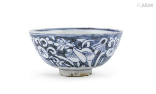 BLUE AND WHITE PORCELAIN BOWL, CHINA, SECOND HALF OF THE 17T...