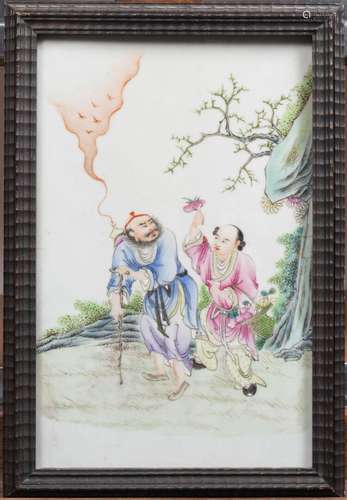 CHINE XXem Plaque en porcelaineCHINE XXem Plaque en porcelai...