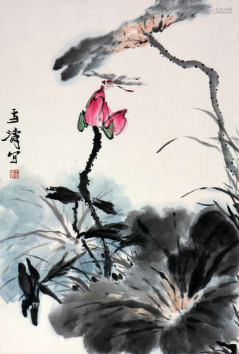 王雪涛 1903-1982 荷花蜻蜓