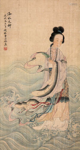 费丹旭 1802-1850 洛水之神