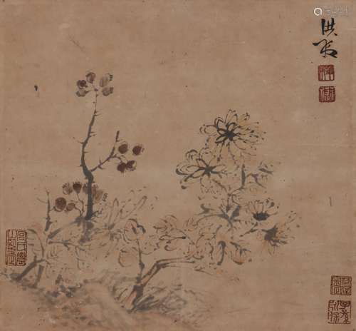 陈洪绶 1599-1652 花卉