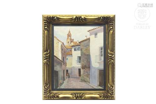 Vicente Sanz-Castellanos (1910 - ?) "Old Alzira (Valenc...