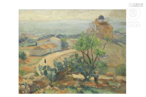 Miguel Vaquer (1910 - 1988) "Hermitage view".