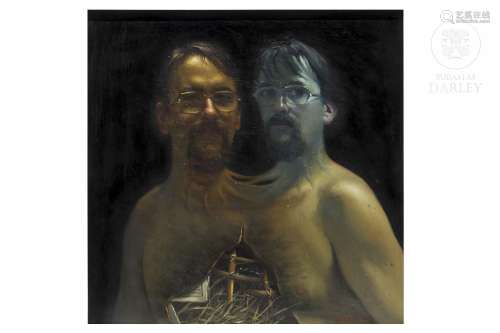 Alex Alemany (1943 - 2021) "Self-portrait", 1973