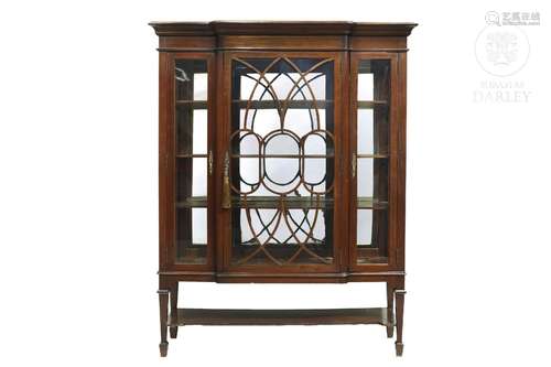 English style cabinet-vitrine, 20th century