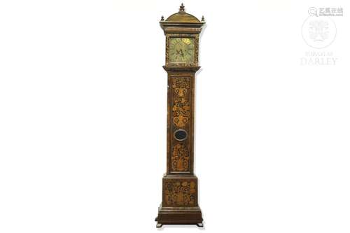 English tall case clock, 17th-18th c.