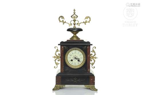 Desk clock, Napoleon III, 19th century