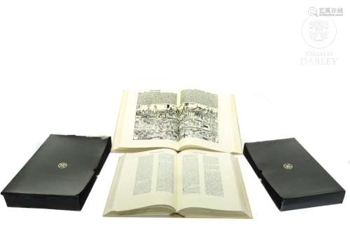 Two large facsimiles of the "Incunabula Collection"...