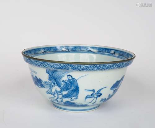 Vietnam,  XIXe siècle, 
Coupe en porcelaine blanche à d