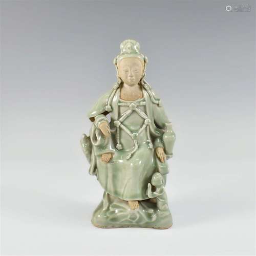 CHINESE LONGQUAN GUANYIN STATUE