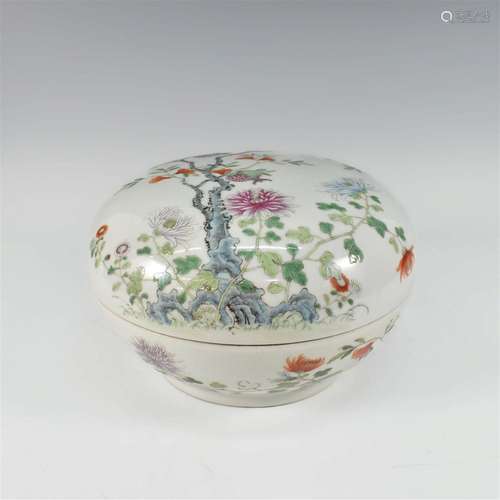 CHINESE QING DYNASTY(1644-1911)DAOGUANG FAMILLE ROSE FLORAL ...