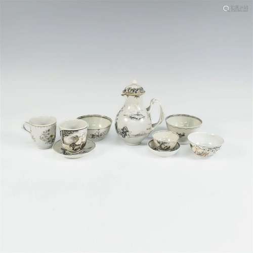 CHINESE EXPORT PORCELAIN SET OF 9