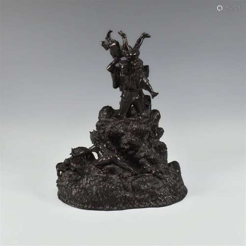 19TH C. JAPANESE COPPER STATUE