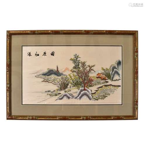 CHINESE EMBRODERY PAINTING