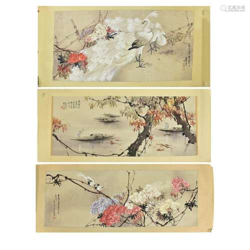 THREE CHINESE PAINTING BY YUANHAI LI