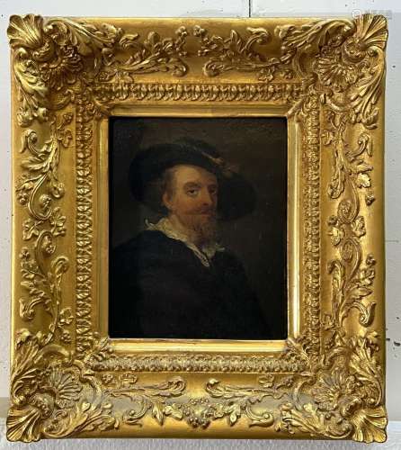 ECOLE HOLLANDAISE DU XIXe siècle 
"Portrait d'homme...